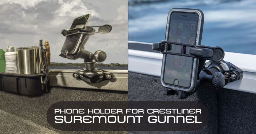 phone holder for crestliner boats suremount gunnel