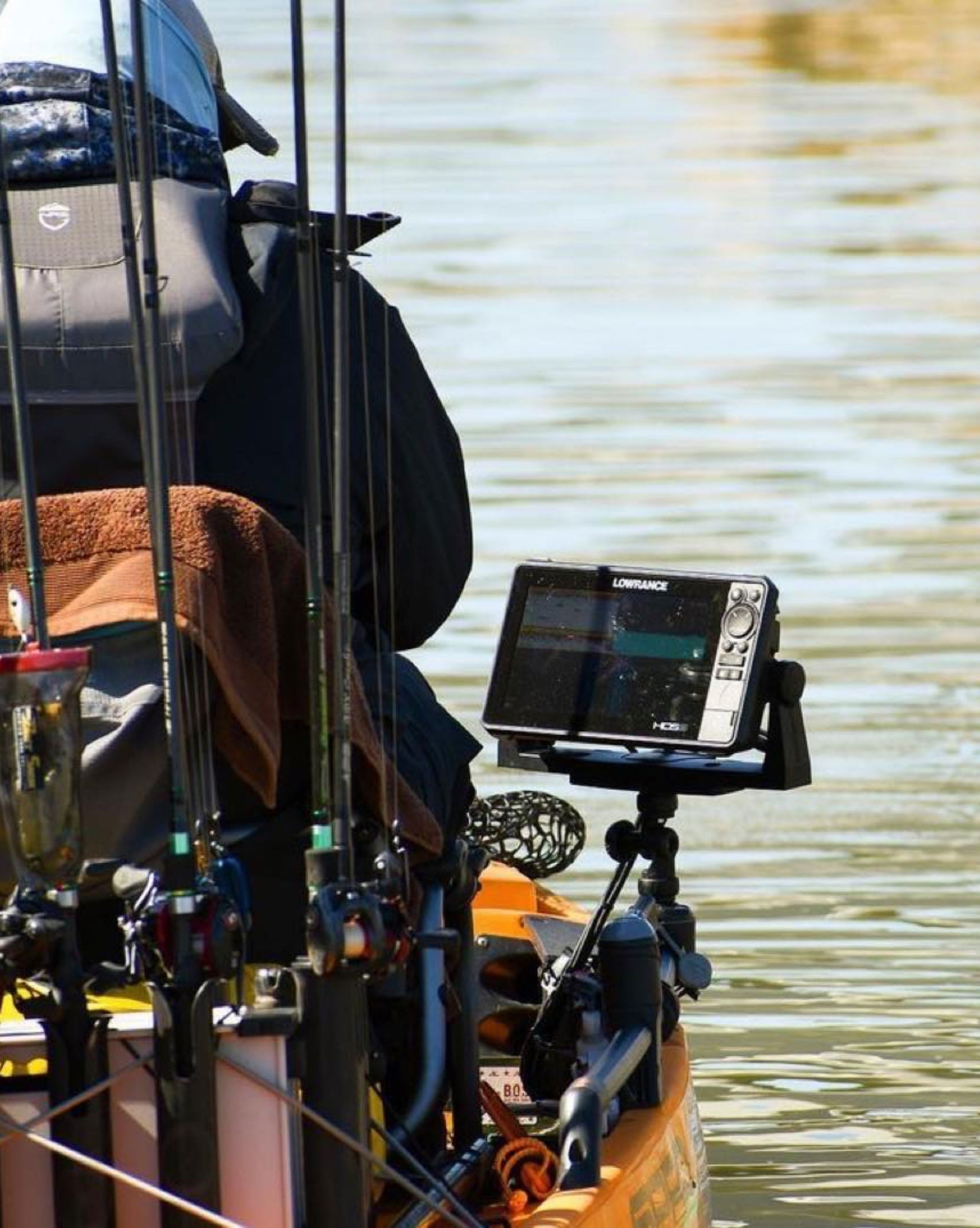 Fish Finder Mount R-Lock R with Miniport Tracmount RAILBLAZA